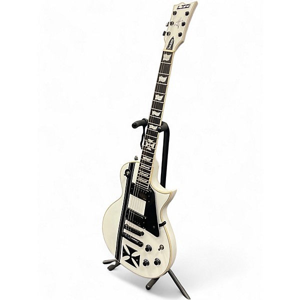 Used ESP James Hetfield Iron Cross White Solid Body Electric Guitar