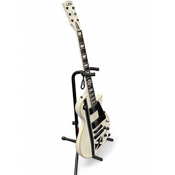 Used ESP James Hetfield Iron Cross White Solid Body Electric Guitar