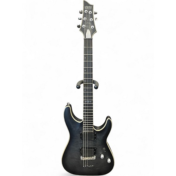 Used Schecter Guitar Research C1 Platinum BLACK Solid Body Electric Guitar