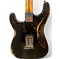 Used Fender Road Worn Player Stratocaster HSS Black Solid Body Electric Guitar