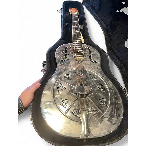 Used National Resophonic Style O metal Resonator Guitar