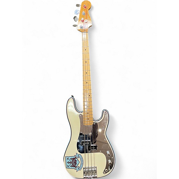 Used Fender Precision bass steve harris White Electric Bass Guitar