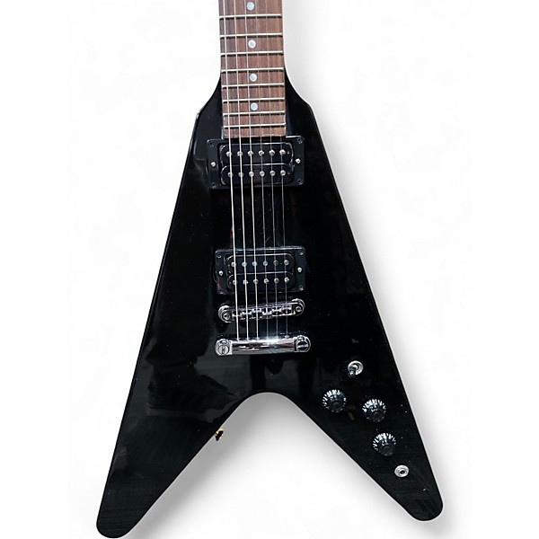 Used 2023 Gibson Flying V Black Solid Body Electric Guitar