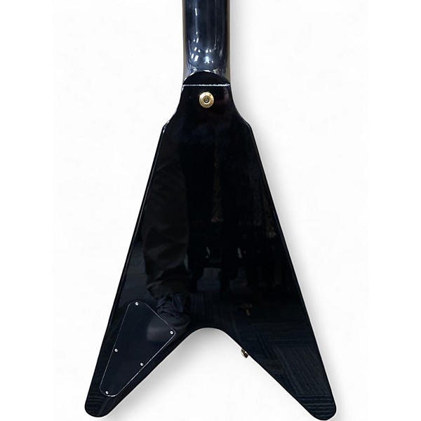 Used 2023 Gibson Flying V Black Solid Body Electric Guitar