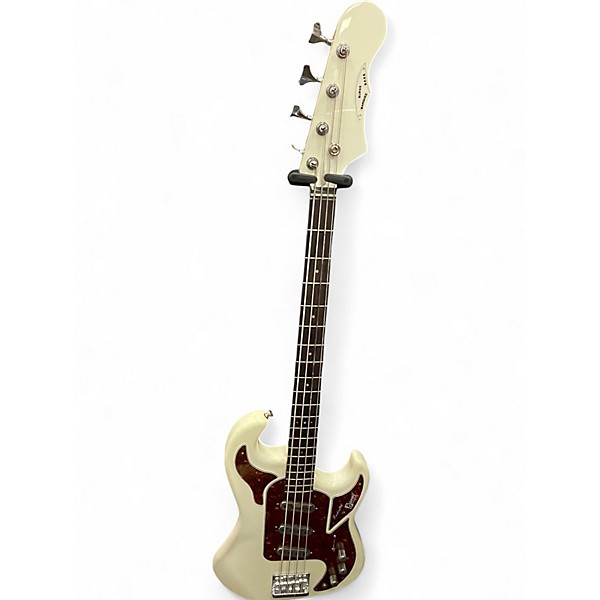 Used Burns Marquee Olympic White Electric Bass Guitar