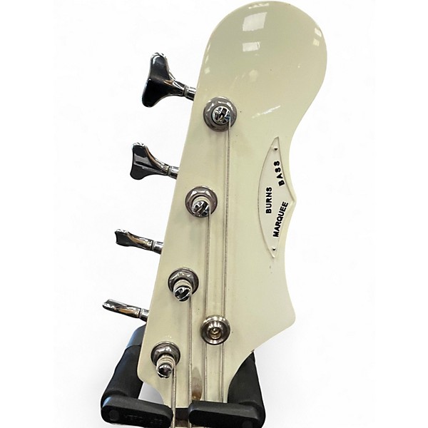 Used Burns Marquee Olympic White Electric Bass Guitar