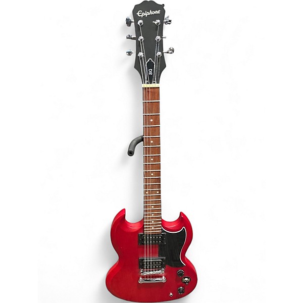 Used Epiphone SG Trans Crimson Red Solid Body Electric Guitar