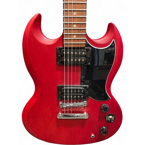 Used Epiphone SG Trans Crimson Red Solid Body Electric Guitar