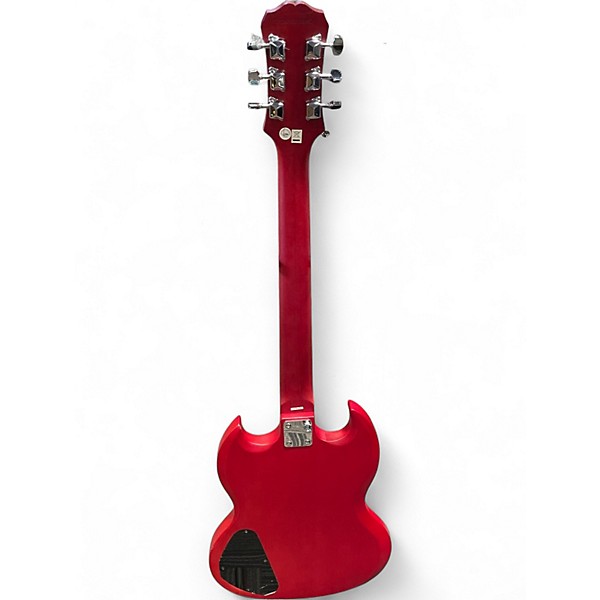 Used Epiphone SG Trans Crimson Red Solid Body Electric Guitar