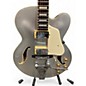 Used Ibanez AFS75TD SV 12 01 Metallic Silver Hollow Body Electric Guitar