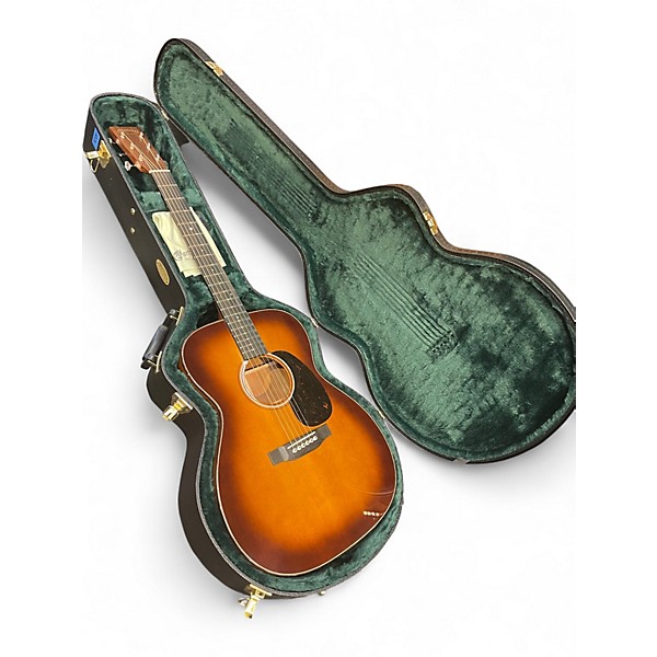 Used Martin Custom Shop NAMM Show 0000M14 Sinker Mahogany Ambertone Acoustic Guitar