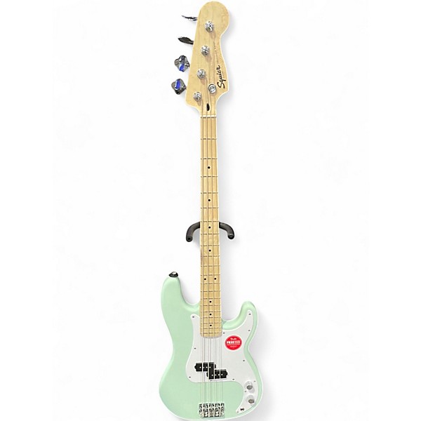 Used Squier sonic precision bass Surf Green Electric Bass Guitar