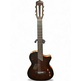 Used Cordoba Stage Brown Sunburst Classical Acoustic Electric Guitar