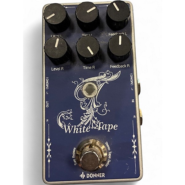 Used Donner white tape Effect Pedal