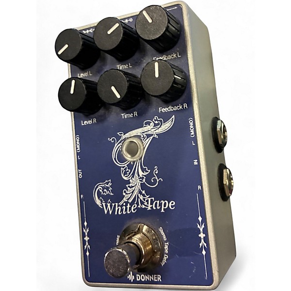 Used Donner white tape Effect Pedal