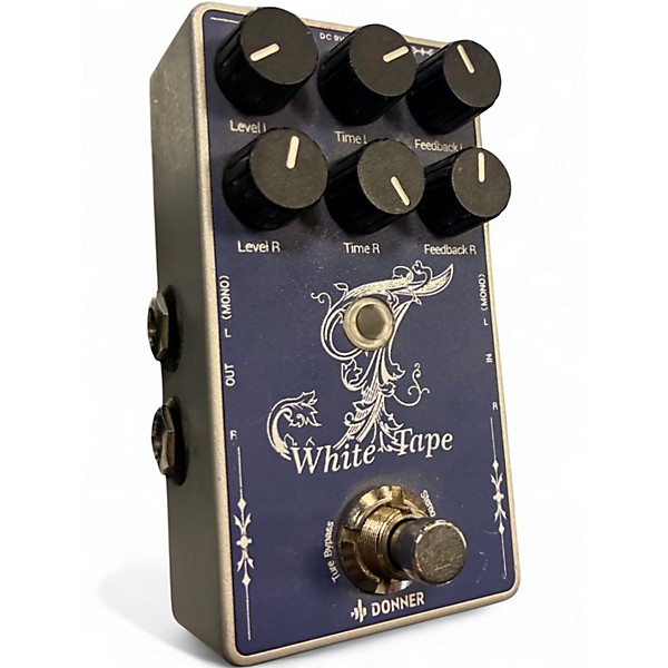 Used Donner white tape Effect Pedal