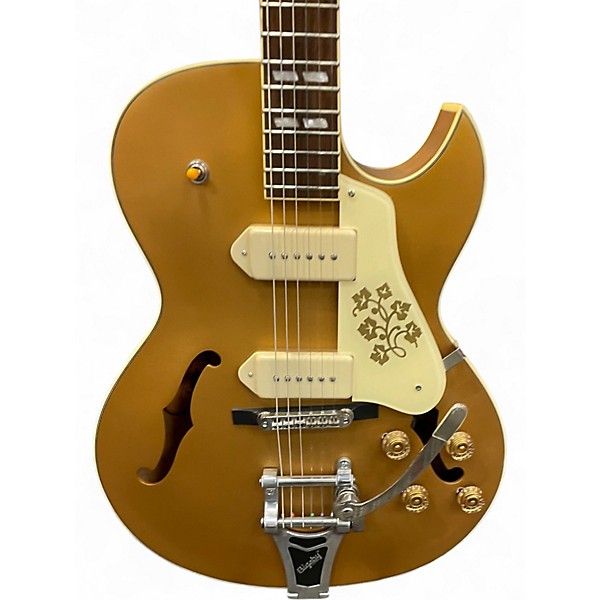 Used Epiphone ES295 Premium Metallic Gold Hollow Body Electric Guitar