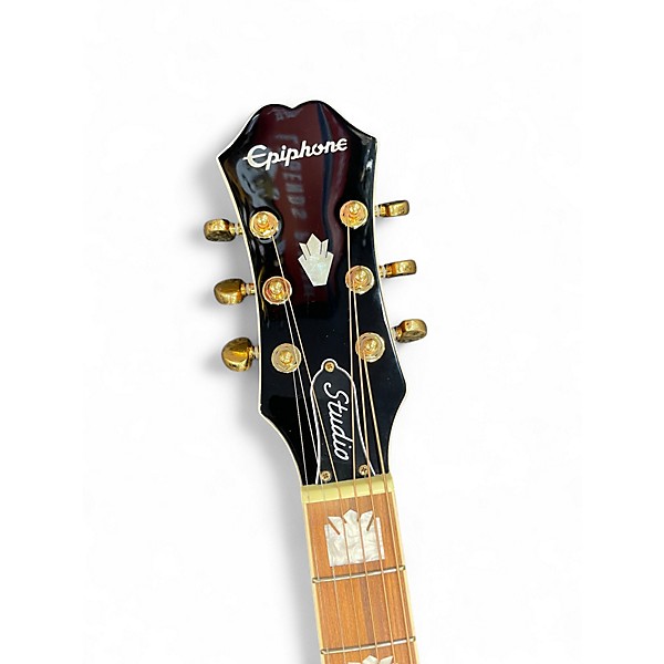 Used Epiphone J-200EC STUDIO 2 Tone Sunburst Acoustic Electric Guitar