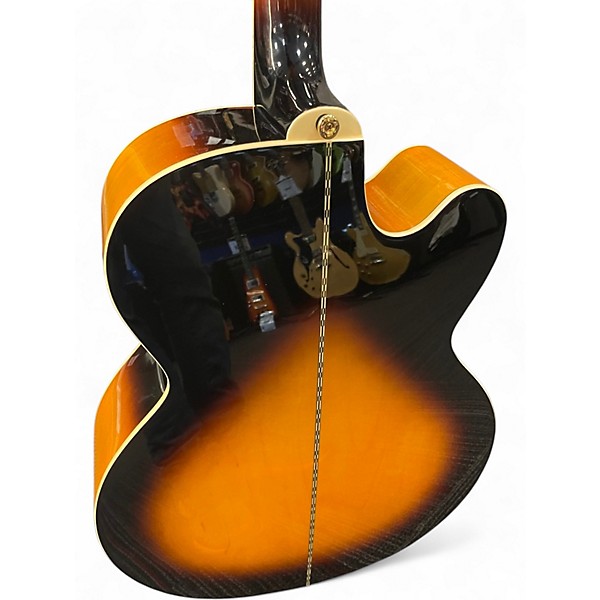 Used Epiphone J-200EC STUDIO 2 Tone Sunburst Acoustic Electric Guitar