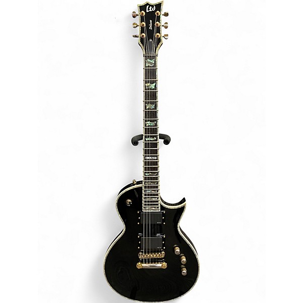 Used ESP LTD EC1000 Deluxe black Solid Body Electric Guitar
