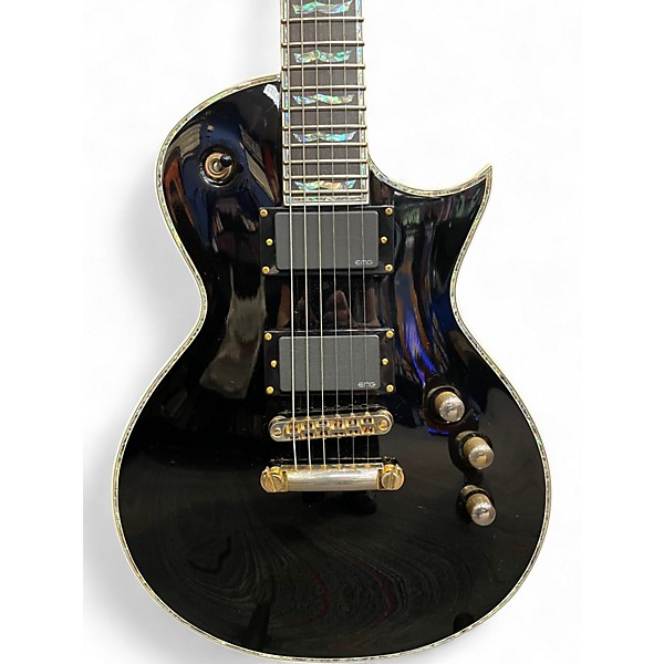 Used ESP LTD EC1000 Deluxe black Solid Body Electric Guitar
