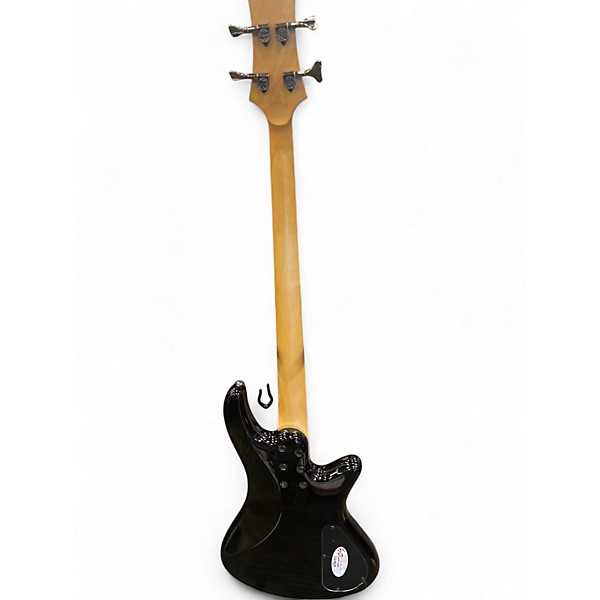 Used Schecter Guitar Research Left handed Stiletto Extreme 4 String Black Cherry Electric Bass Guitar