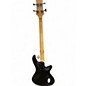 Used Schecter Guitar Research Left handed Stiletto Extreme 4 String Black Cherry Electric Bass Guitar