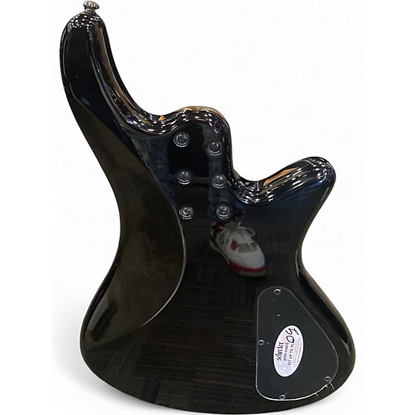 Used Schecter Guitar Research Left handed Stiletto Extreme 4 String Black Cherry Electric Bass Guitar