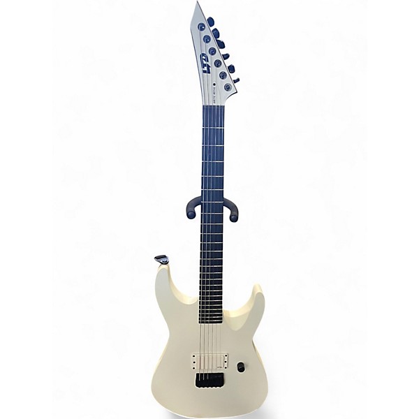 Used ESP LTD Arctic Metal White Solid Body Electric Guitar