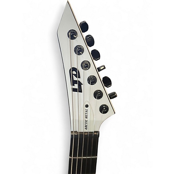 Used ESP LTD Arctic Metal White Solid Body Electric Guitar