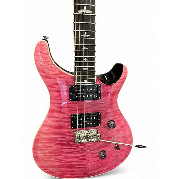 Used PRS SE Custom 24 Pink Solid Body Electric Guitar