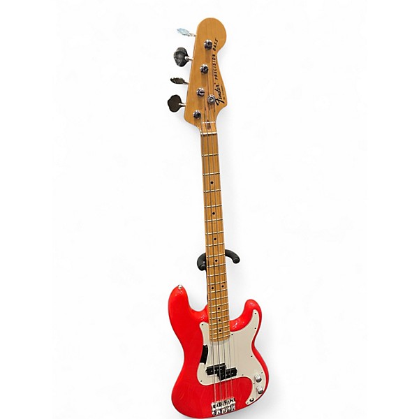 Used Fender MADE IN JAPAN LIMITED INTERNATIONAL COLOR PRECISION BASS MOROCCO RED Electric Bass Guitar