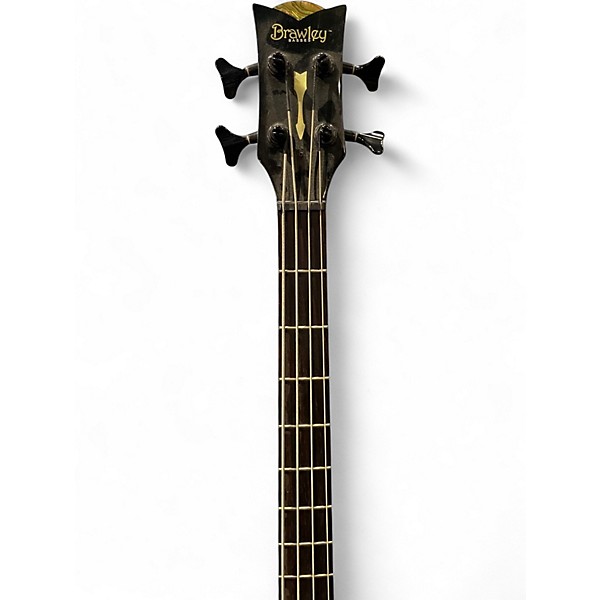 Used Brawley ARTEMIS Worn Natural Electric Bass Guitar