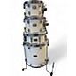 Used Yamaha 5 Piece Stage Custom White Drum Kit