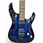 Used Schecter Guitar Research OMEN ELITE Blue Burst Solid Body Electric Guitar