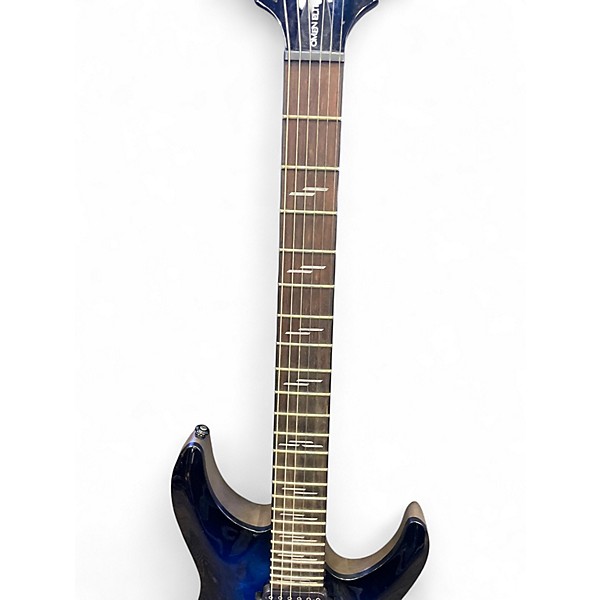 Used Schecter Guitar Research OMEN ELITE Blue Burst Solid Body Electric Guitar