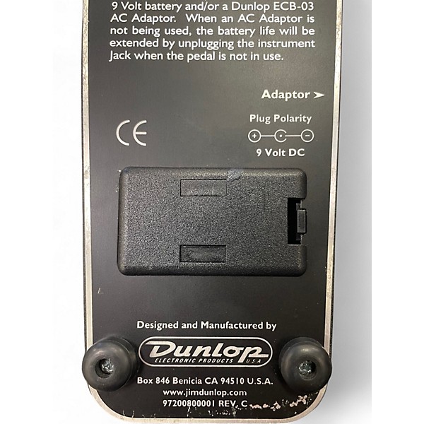 Used Dunlop GCB95 Original Crybaby Wah Effect Pedal