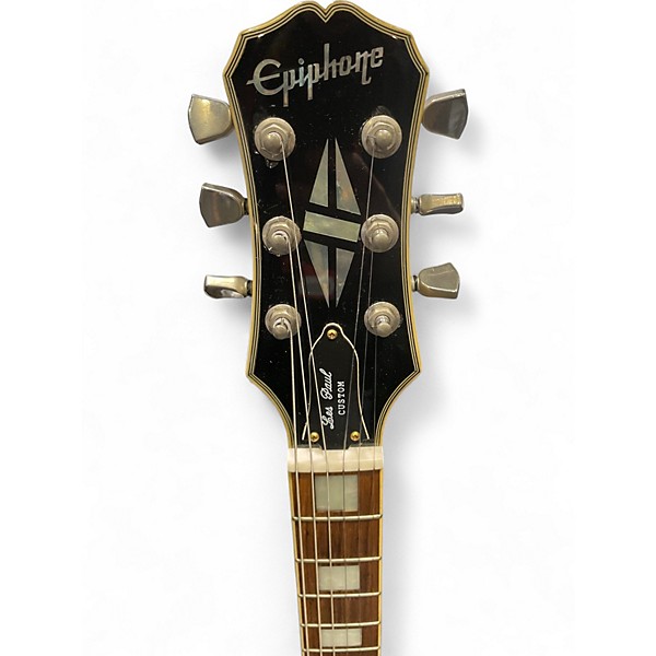 Used Epiphone Les Paul Custom Antique Ivory Solid Body Electric Guitar