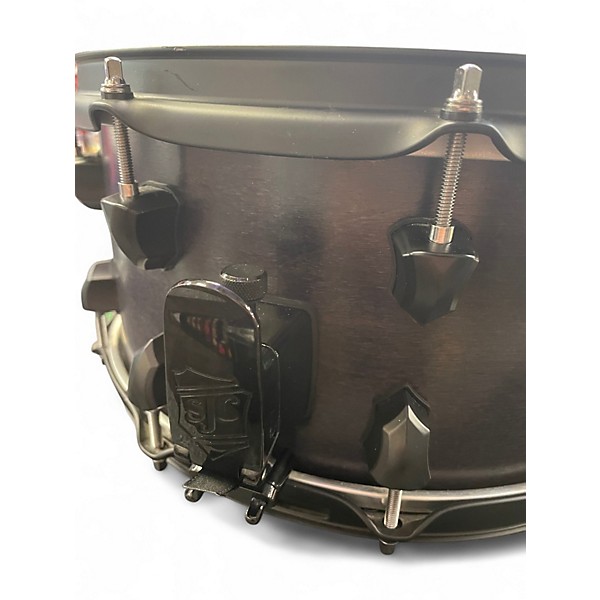Used SJC Drums 7X14 TOUR SERIES BLACK SATIN Drum
