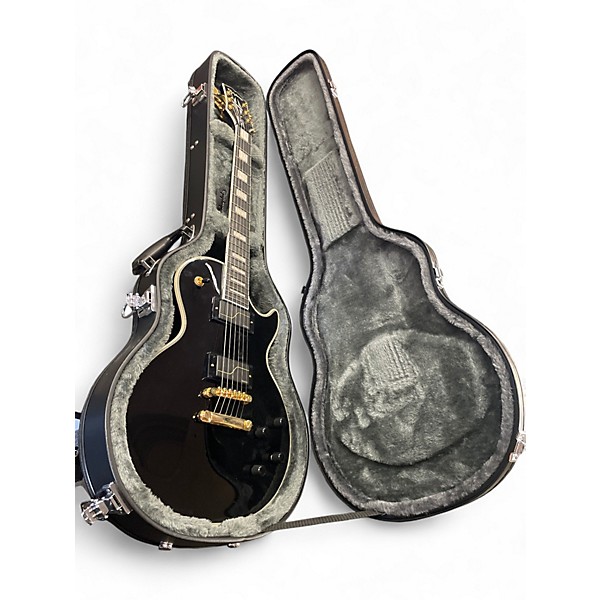 Used Epiphone Matt Heafy Les Paul Custom Black and Gold Solid Body Electric Guitar