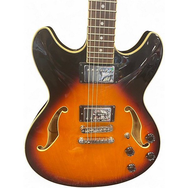 Used Ibanez AS73B Artcore Sunburst Hollow Body Electric Guitar