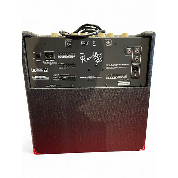 Used Fender Rumble V3 40W 1x10 Bass Combo Amp