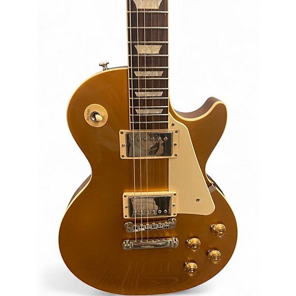 Used Gibson Les Paul Standard 1950S Neck Gold Top Solid Body Electric Guitar