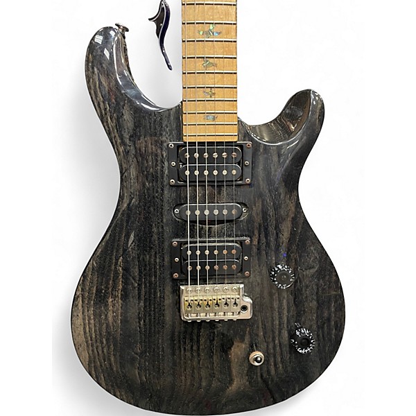 Used PRS SE Swamp Ash Special Trans Black Solid Body Electric Guitar