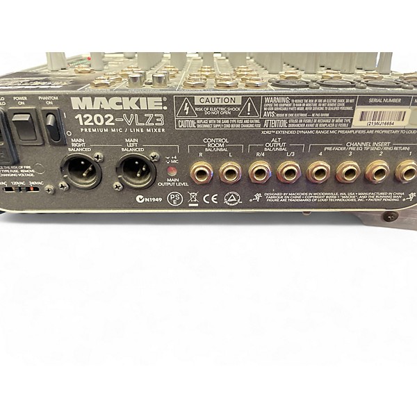 Used Mackie 1202VLZ3 Unpowered Mixer