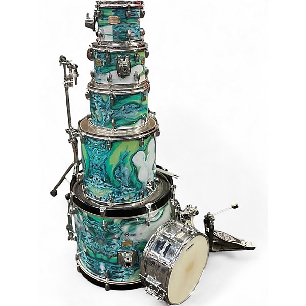 Used Yamaha 6 Piece Stage Custom MARBLE Drum Kit