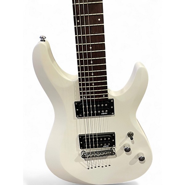 Used Schecter Guitar Research C-7 DELUXE WHITE Solid Body Electric Guitar