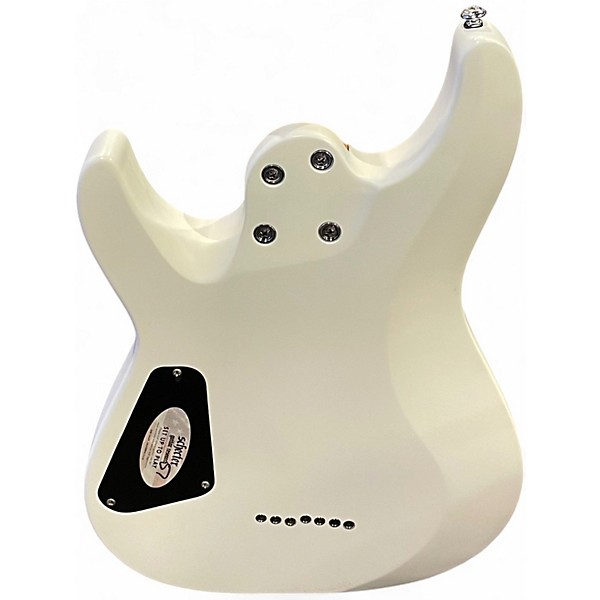 Used Schecter Guitar Research C-7 DELUXE WHITE Solid Body Electric Guitar