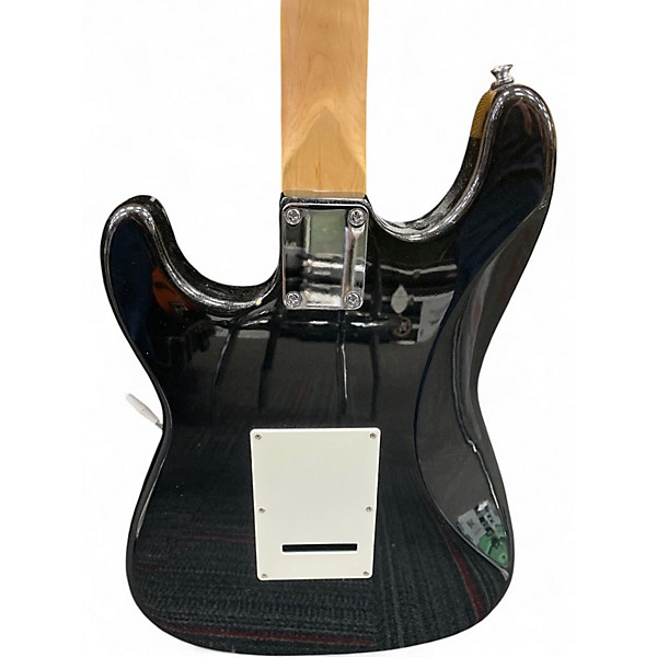 Used Starcaster by Fender Strat Black Solid Body Electric Guitar