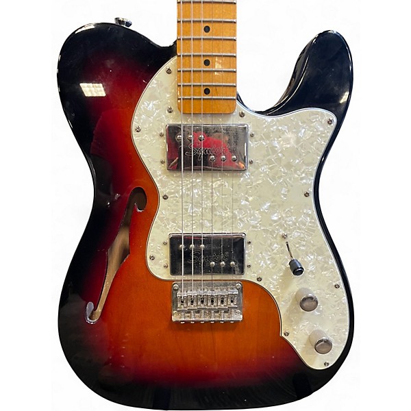 Used 2019 Squier Classic Vibe 1950S Telecaster Tobacco Sunburst Solid Body Electric Guitar